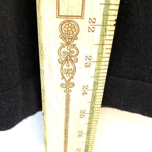 Tory Burch Blue Sweater Womens Size S Short Sleeve Merino Wool Back Zip - Picture 9 of 13